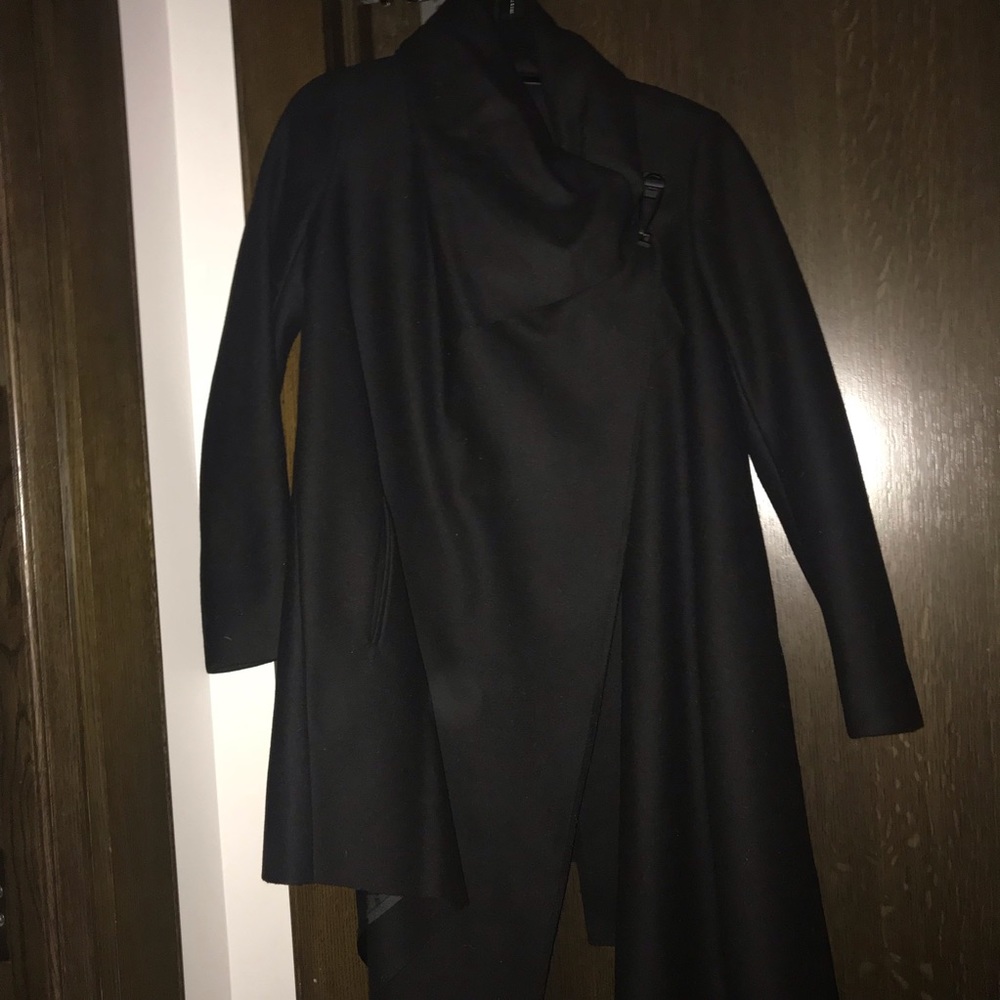 All saints black coat size small!